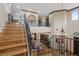 View from the second floor down to the entryway and formal dining room at 22 Rue Grimaldi Way, Henderson, NV 89011