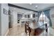 Spacious kitchen with island, stainless steel appliances, and white quartz countertops at 3307 Cypress Springs Ct, Las Vegas, NV 89141