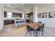 Open concept kitchen with island seating and modern cabinetry at 3346 Esker Ridge Ave, Henderson, NV 89044