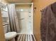 Small bathroom with shower and toilet at 3550 Bay Sands Dr # 1017, Laughlin, NV 89029