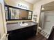 Bathroom with vanity, sink, shower, and mirror at 3550 Bay Sands Dr # 1017, Laughlin, NV 89029