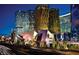 Night view of building exterior and city at 3726 Las Vegas Blvd # 705, Las Vegas, NV 89158