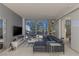 Modern living room with floor to ceiling windows and city views at 3726 Las Vegas Blvd # 705, Las Vegas, NV 89158
