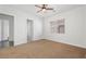 Bright bedroom with ceiling fan and carpet flooring at 3757 Brittany Nicole Ct, Las Vegas, NV 89139
