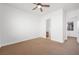 Spacious bedroom with ceiling fan and ensuite bathroom at 3757 Brittany Nicole Ct, Las Vegas, NV 89139