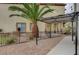 Backyard with pergola and gravel at 376 Hanbury Manor Ln, Las Vegas, NV 89145