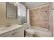 Clean bathroom, includes shower/tub and vanity at 4770 Topaz St # 77, Las Vegas, NV 89121