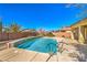 Inviting kidney-shaped pool with ample surrounding patio space at 4880 Da Vinci Way, Pahrump, NV 89061