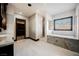 Luxurious bathroom with soaking tub and walk-in shower at 646 Saint Croix St, Henderson, NV 89012