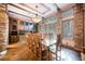 Formal dining room with large table and stone accents at 646 Saint Croix St, Henderson, NV 89012