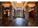 Impressive entryway with stone pillars and double doors at 646 Saint Croix St, Henderson, NV 89012