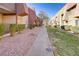 Pathway between apartment buildings with landscaping at 5060 Indian River Dr # 377, Las Vegas, NV 89103