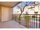 Private patio with view of landscaping and building at 5060 Indian River Dr # 377, Las Vegas, NV 89103