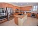 Kitchen with stainless steel appliances and granite countertops at 10718 Del Rudini St, Las Vegas, NV 89141