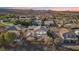 Aerial view of house and neighborhood, showcasing the home's backyard and landscape at 12 Oro Valley Dr, Henderson, NV 89052