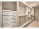 Built-in closet shelves and drawers provide a modern storage solution at 1202 S Rancho Dr, Las Vegas, NV 89102