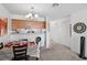 Dining area with table and chairs, near kitchen and living room at 2044 Mesquite Ln # 302, Laughlin, NV 89029