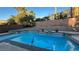 Stunning pool and spa with waterfall features at 2316 Mountain Rail Dr, North Las Vegas, NV 89084