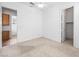 Well-lit bedroom featuring wood cabinets and ample closet space at 3020 Via Venezia, Henderson, NV 89052