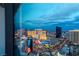 Stunning aerial view of Las Vegas skyline at dusk, showcasing city lights and iconic hotels at 3722 Las Vegas Blvd # 3102, Las Vegas, NV 89158