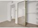 Mirrored closet and view into bedroom at 3930 University Center Dr # 410, Las Vegas, NV 89119