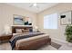 Main bedroom with mid-century modern furniture at 4063 Villa Rafael Dr, Las Vegas, NV 89141