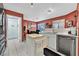 Kitchen with stainless steel appliances and island at 422 Blush Creek Pl, Las Vegas, NV 89144