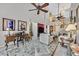 Open living room with high ceilings, two sofas and a view to the second floor at 422 Blush Creek Pl, Las Vegas, NV 89144