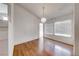 Bright dining room with hardwood floors and window at 4416 Inez Dr, Las Vegas, NV 89130