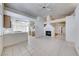 Spacious living room featuring a fireplace and tile floors at 4416 Inez Dr, Las Vegas, NV 89130