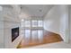 Living room with hardwood floors and a fireplace at 4416 Inez Dr, Las Vegas, NV 89130