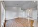 Living room with hardwood floors and a fireplace at 4416 Inez Dr, Las Vegas, NV 89130