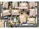 Aerial close-up of apartment building with pool and surrounding complex at 4555 E Sahara Ave # 255, Las Vegas, NV 89104