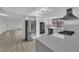 Modern kitchen with stainless steel appliances and white cabinets at 5423 Arturo Ct, Las Vegas, NV 89120