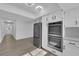 Modern kitchen featuring stainless steel appliances and white cabinets at 5423 Arturo Ct, Las Vegas, NV 89120