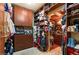 Large walk-in closet with ample shelving and hanging space at 609 China Doll Pl, Henderson, NV 89012