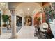 Elegant hallway with columns and ornate details at 609 China Doll Pl, Henderson, NV 89012