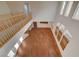 High ceiling living room with hardwood floors at 6504 Birdcall St, North Las Vegas, NV 89084