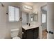 Bathroom with vanity, toilet, and shower/tub combo at 6536 Elk Creek Ln, Las Vegas, NV 89156