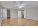 Spacious bedroom with wood-look floors and ample closet space at 6536 Elk Creek Ln, Las Vegas, NV 89156