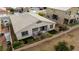 Aerial view of house with backyard patio at 788 Flowing Meadow Dr, Henderson, NV 89014