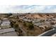 Aerial view of neighborhood with desert landscape at 788 Flowing Meadow Dr, Henderson, NV 89014