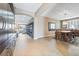 Dining room with hardwood floors and large chandelier at 788 Flowing Meadow Dr, Henderson, NV 89014