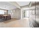 Formal dining room with hardwood floors and a chandelier at 788 Flowing Meadow Dr, Henderson, NV 89014