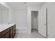 Bathroom with double vanity, tub, and linen closet at 2932 Torreon Ln, Las Vegas, NV 89121