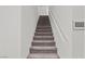 Modern carpeted staircase leading to the upper level at 2932 Torreon Ln, Las Vegas, NV 89121