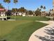 A manicured putting green offers residents a place to relax and practice their short game at 3740 Corte Bella Hills Ave, North Las Vegas, NV 89081