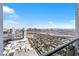 High-rise Las Vegas view from balcony showcasing the city and surrounding areas at 4381 W Flamingo Rd # 3710, Las Vegas, NV 89103