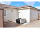 AC unit and storage shed in the backyard at 53 Flowering Desert Dr, Palm Gardens, NV 89039
