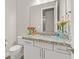 Modern bathroom with granite countertop and updated fixtures at 65 Garibaldi Way, Henderson, NV 89011